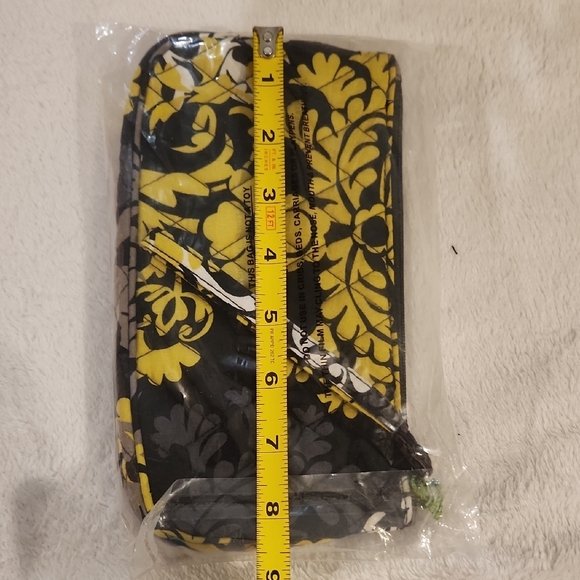 Vera Bradley Baroque Black and Yellow Wristlet - Picture 3 of 6